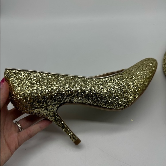 LK Bennett Gold Sparkle Heels Size 39 - Picture 5 of 14